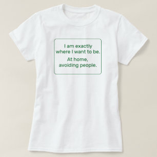 Camiseta Página inicial (verde)