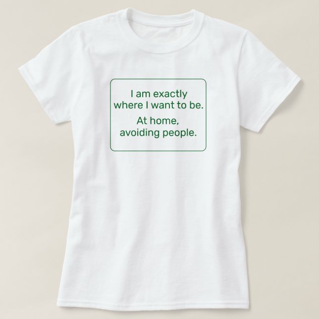 Camiseta Página inicial (verde) (Frente do Design)