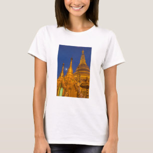 Camiseta Pagode Shwedagon à noite, Myanmar
