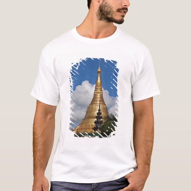 Camiseta Pagode Shwedagon, Yangon, Myanmar (Frente)