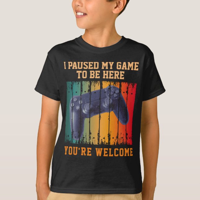 CAMISETA PAGUEI MEU JOGO PARA ESTAR AQUI VOCÊ É BEM-VINDO (Frente)