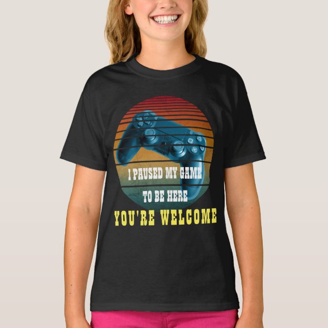 CAMISETA PAGUEI MEU JOGO PARA ESTAR AQUI VOCÊ É BEM-VINDO (Frente)