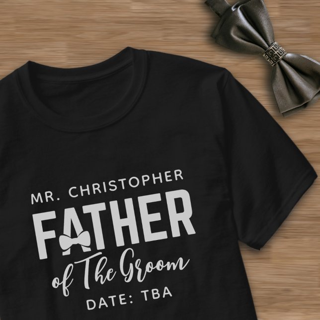 Camiseta Pai (Father of the Groom T-Shirt with space for his name and maybe your wedding date?)
