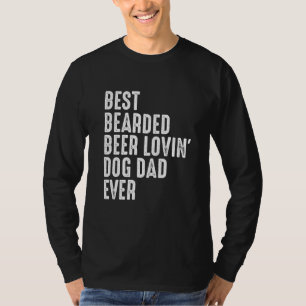 Camiseta Pai 1 de Cão Adorador de Cerveja de Melhor Comport
