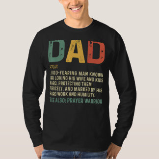 Camiseta Pai 1 de Definição de Pai Cristão