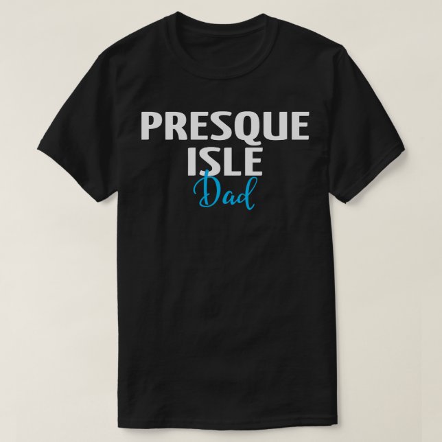 Camiseta Pai 1 de ilha preta (Frente do Design)