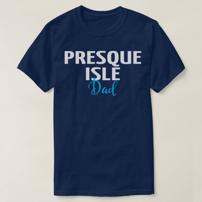 Camiseta Pai 1 de ilha preta (Frente do Design)