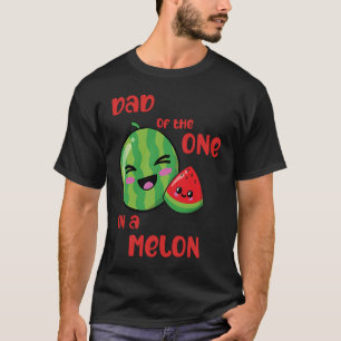 Camiseta Pai 1 em Melon Birthday Watermelon Theme Boy G