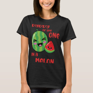 Camiseta Pai 1 em um garoto do tema Melon Birthday Watermel