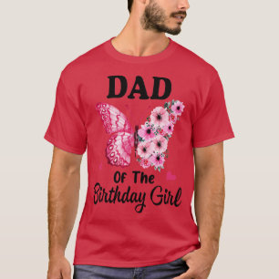 Camiseta Pai 1rua Primeira Borboleta Familiar de Aniversári
