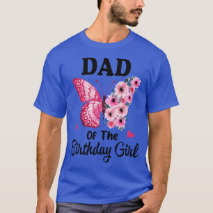 Camiseta Pai 1rua Primeira Borboleta Familiar de Aniversári