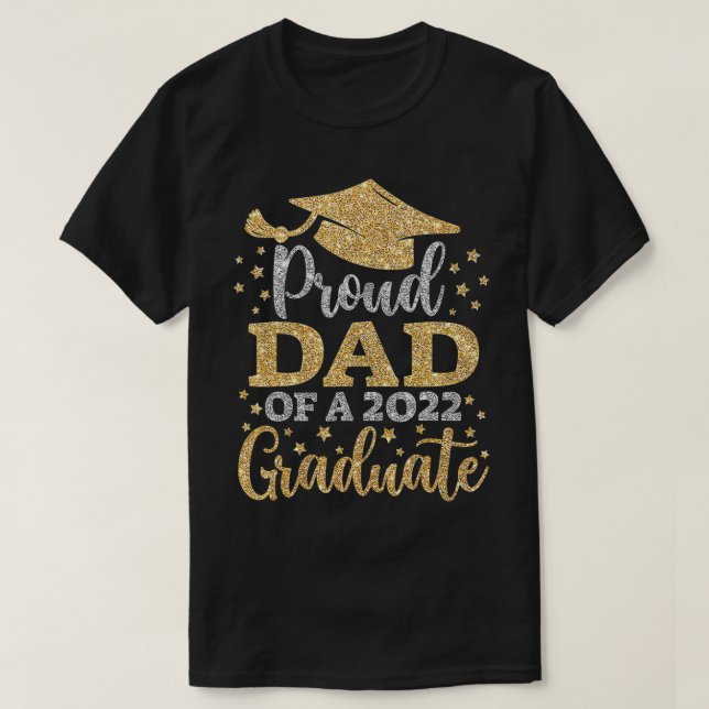 Camiseta Pai 2022 Orgulhosa Mãe De Uma Classe De Gradu 2022 (Frente do Design)