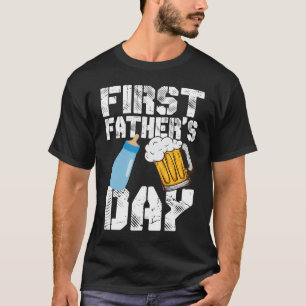 Camiseta Pai 202 da garrafa de cerveja de primeiro Dia de o