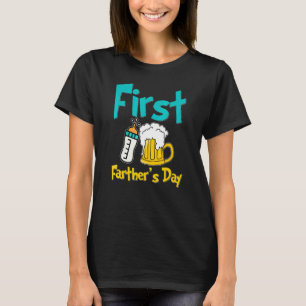 Camiseta Pai 202 da garrafa de cerveja de primeiro Dia de o