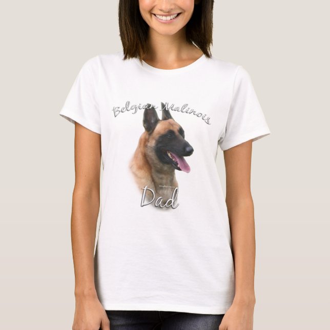 Camiseta Pai 2 da Bélgica Malinois (Frente)