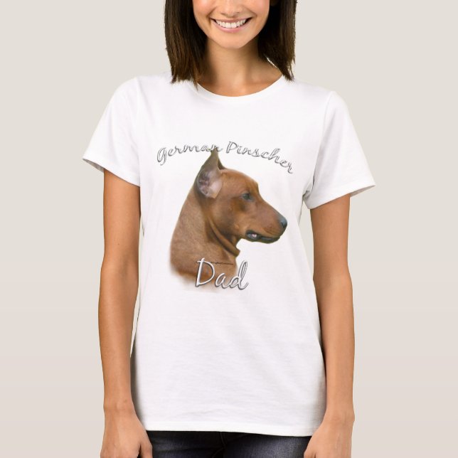Camiseta Pai 2 da Pinscher alemã (Frente)