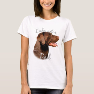 Camiseta Pai 2 de labrador retriever (chocolate)