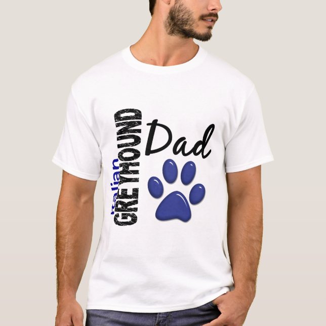 Camiseta Pai 2 do galgo italiano (Frente)