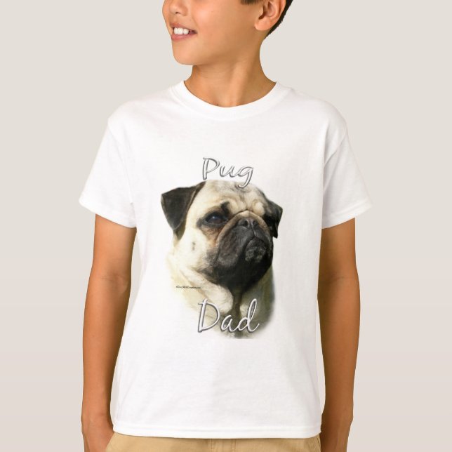 Camiseta Pai 2 Pug (grampo) (Frente)