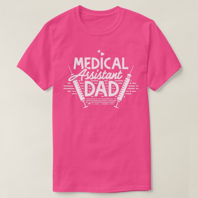 Camiseta Pai 3 do Assistente Médico (Frente do Design)
