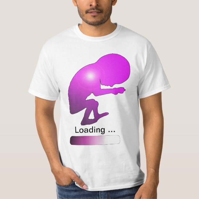 Camiseta Pai a ser - carga do bebê (Frente)
