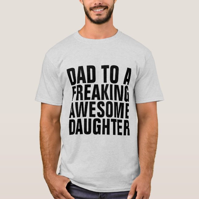 CAMISETA PAI A UMA FILHA INCRÍVEL (Frente)