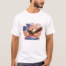 camiseta pai Abençoado Feliz 250º Aniversário EUA!