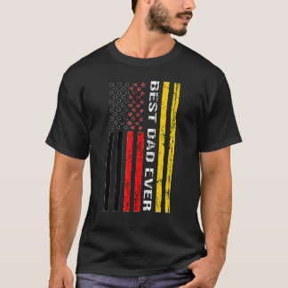 Camiseta Pai Alemão de Melhor Pai Do Mundo Alemão