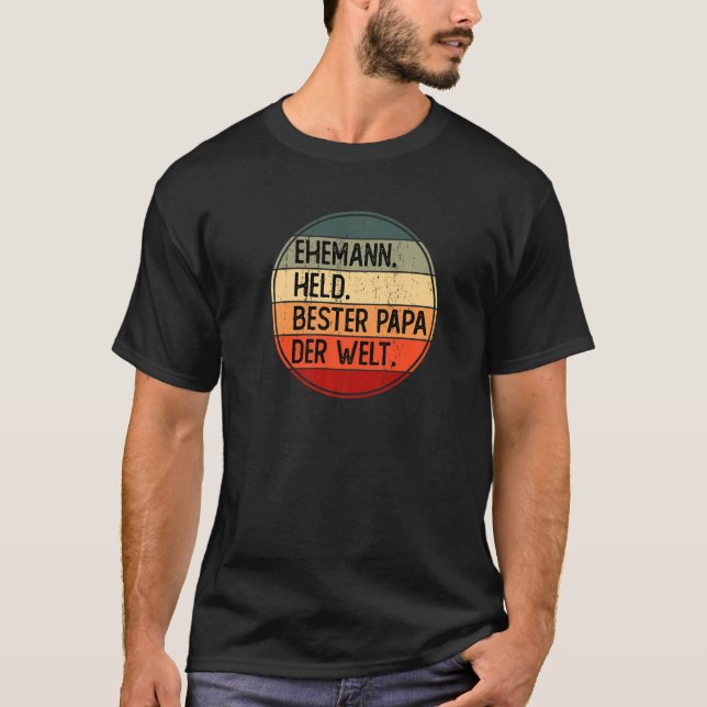 Camiseta Pai alemão [Língua alemã] (Frente)