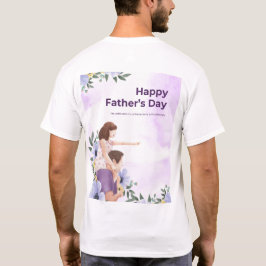 Camiseta Pai: Alimentado por café e amor