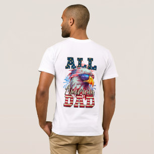 Camiseta Pai Americano Patriota 1776-2026