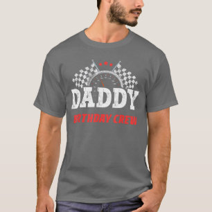 Camiseta Pai Aniversário da Tripulação de Corrida de Corrid