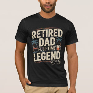 Camiseta Pai aposentado - Legenda de tempo de Cheio Refor