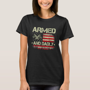 Camiseta Pai armado e mortal vintage para o Dia dos Pais