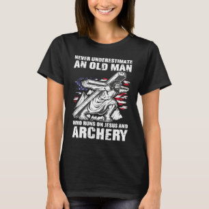 Camiseta Pai Arqueiro Cristão Caçador com Arco Avô