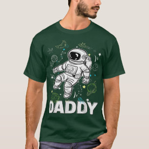 Camiseta Pai Astronauta Encantado Planetas Espaciais Spac