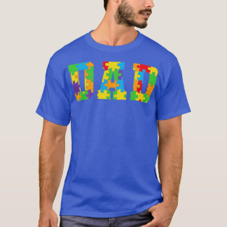 Camiseta Pai Autismo Engraçado Design
