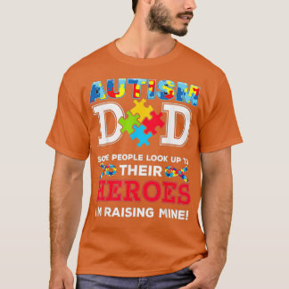 Camiseta Pai Autismo Meu Filho é Meu Herói Autismo Conhecim