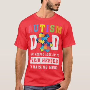 Camiseta Pai Autismo Suas Heroínas Autismo Sensibilização