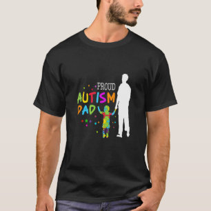 Camiseta Pai Autista E Filho Orgulhoso Pai Autista Puzzle P