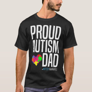 Camiseta Pai autista orgulhoso Sensibilização