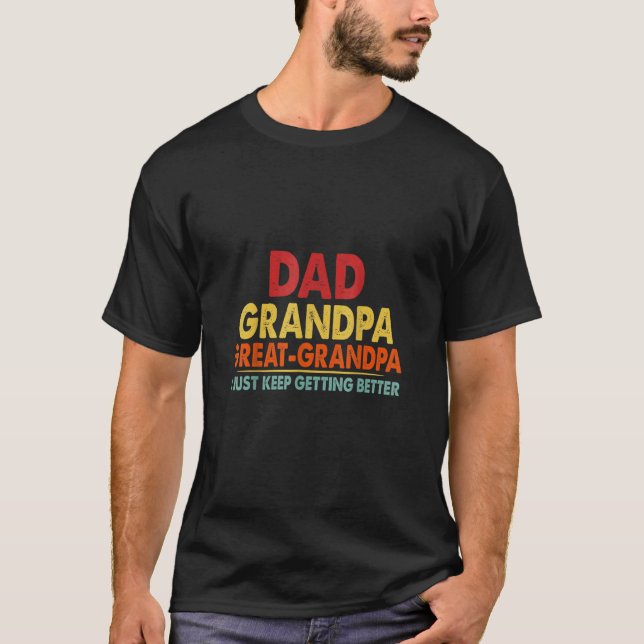 Camiseta Pai Avô Excelente Avô De Netos (Frente)