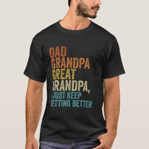 Camiseta Pai Avô Excelente Avô Retro Vintage Pais Da