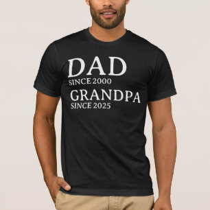 Camiseta Pai Avô Personalizado Desde Anos Personalizado