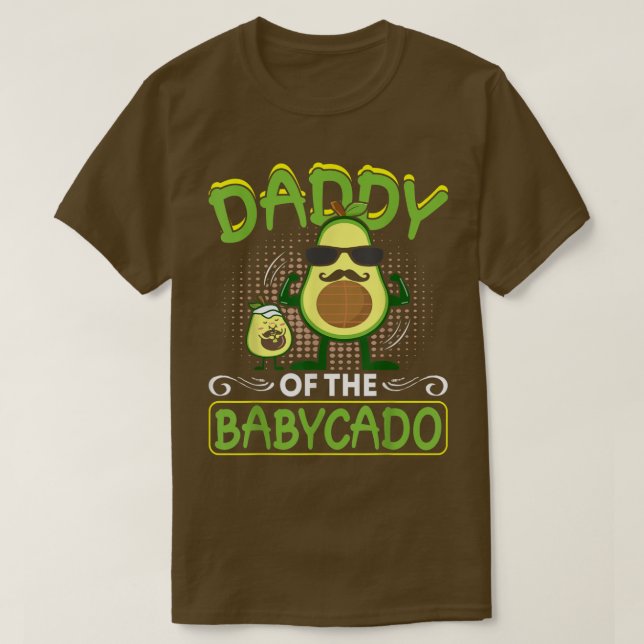 Camiseta Pai Avocado Da Família Babycado Avocado Vegan (Frente do Design)