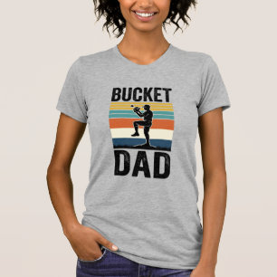 Camiseta Pai Balde Desenho Vetorial Retro Beisebol_1