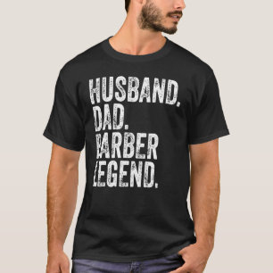 Camiseta Pai Barber Legend Dia de os pais Engraçado