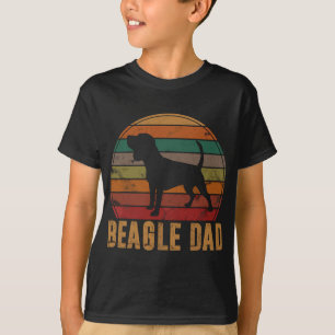 Camiseta Pai-Beagle-Beagle-Gift-Owt-Dog Pet-Tricolor Beagl