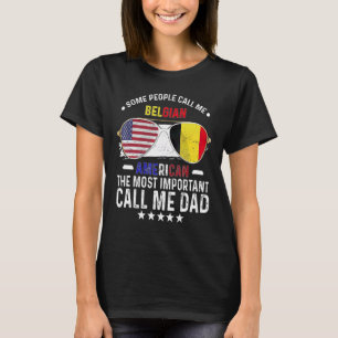 Camiseta Pai Belga Bélgica Dia dos Pais Papai Belga Ameri