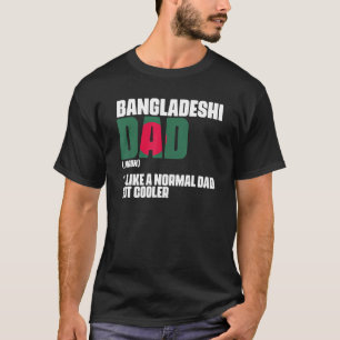 Camiseta Pai bengali como um pai normal, mas mais legal
